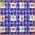 2015 christmas plastic tablecloth with non woven backing